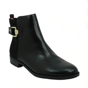 Tommy Hilfiger Inella black closed toe ankle booties sz 8 nwob